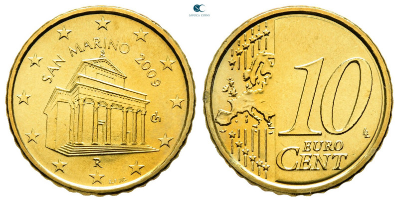 San Marino. AD 2009. 
10 Cent 2009

19,75 mm, 4,10 g



Uncirculated