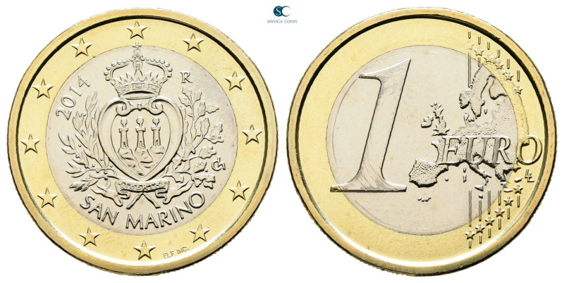 San Marino. AD 2014. 
1 Euro 2014

23,25 mm, 7,50 g



Uncirculated