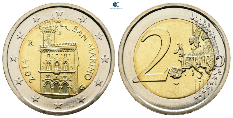 San Marino. AD 2014. 
2 Euro 2014

25,75 mm, 8,50 g



Uncirculated