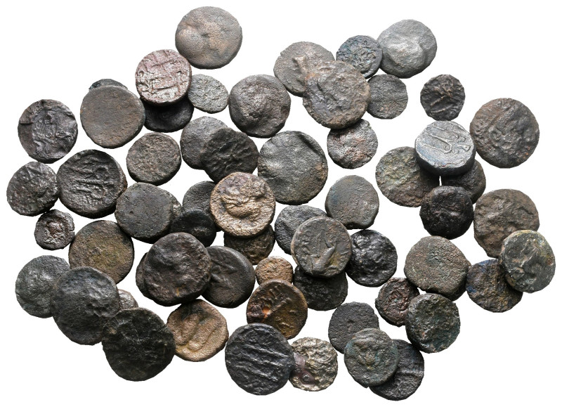 Lot of ca. 60 greek bronze coins / SOLD AS SEEN, NO RETURN!

Good Fine