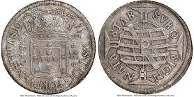 Pedro II 640 Reis 1700-P AU Details (Cleaned) NGC, Pernambuco mint, KM90.2, LMB-P147, Bentes-75.01. From the Sant'Anna Collection HID09801242017 © 202...