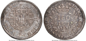 João VI 160 Reis 1821-B XF40 NGC, Bahia mint, KM323.2, LMB-458. Expressing steel-hued surfaces with remnants of luster throughout. From the Sant'Anna ...
