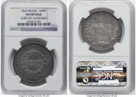 Pedro II 1200 Reis 1843 AU Details (Surface Hairlines) NGC, Rio de Janeiro mint, KM454, LMB-557. From the Sant'Anna Collection HID09801242017 © 2024 H...