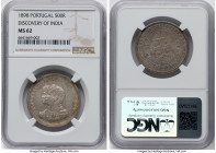 Carlos I "Discovery of India - 400th Anniversary" 500 Reis 1898 MS62 NGC, KM538. From the Sant'Anna Collection HID09801242017 © 2024 Heritage Auctions...
