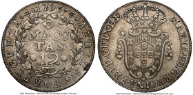 Portuguese Colony. Maria I 12 Macutas 1796 XF Details (Cleaned) NGC, KM37. HID09801242017 © 2024 Heritage Auctions | All Rights Reserved