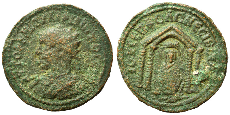 MESOPOTAMIA. Nisibis. Philip II, 247-249. Ae (bronze, 13.40 g, 25 mm). AYTOK K M...