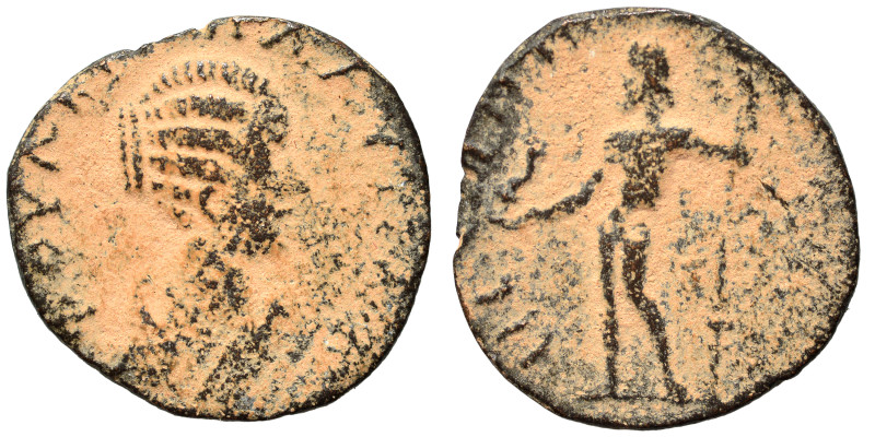 Peloponnesos. Plautilla, Augusta, 202-205. Ae (bronze, 3.69 g, 20 mm). Draped bu...