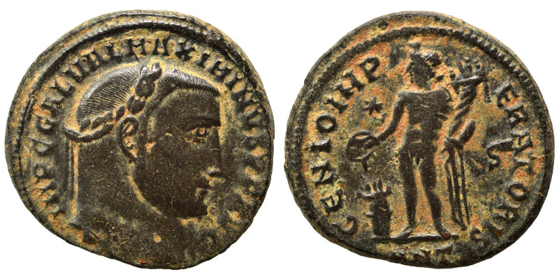 Galerius, 305-311. Follis (bronze, 6.79 g, 23 mm), Antioch. IMP C GAL VAL MAXIMI...