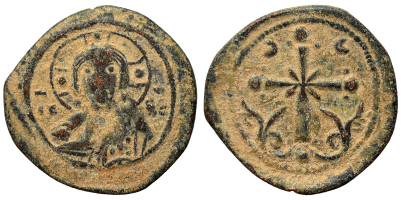 Nicephorus III Botaniates, 1078-1081. Follis (bronze, 3.80 g, 25 mm). Bust of Ch...