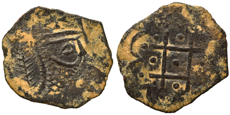 CRUSADERS. Principality of Antioch. Raymond-Roupen, 1216-1219. Ae (bronze, 0.56 ...