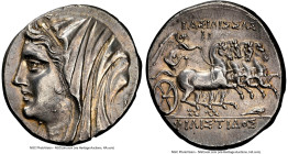 SICILY. Syracuse. Philistis, wife of Hieron II (275-215 BC). AR 16-litrai (27mm, 13.39 gm, 5h). NGC Choice AU★ 5/5 - 5/5. Ca. 240-215/4 BC. Veiled and...