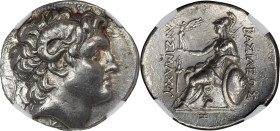 THRACIAN KINGDOM. Lysimachus (305-281 BC). AR tetradrachm (30mm, 17.39 gm, 12h). NGC Choice XF 5/5 - 3/5, Fine Style. Pergamum, ca. 297-281 BC, obvers...