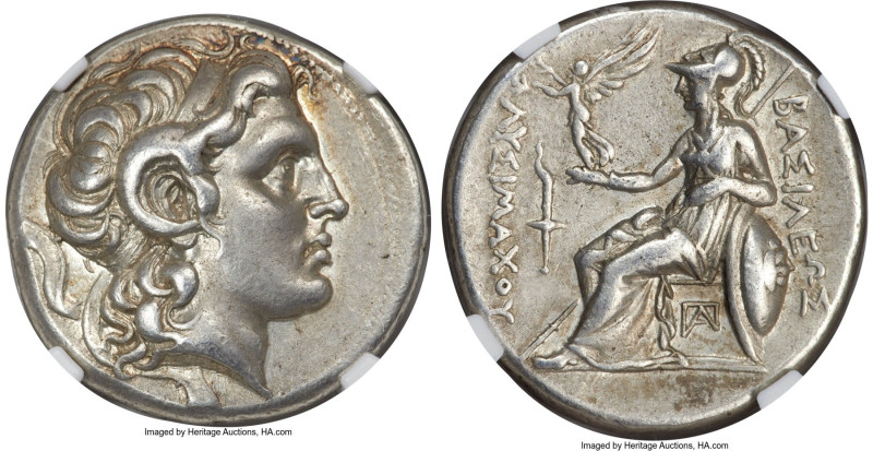 THRACIAN KINGDOM. Lysimachus (305-281 BC). AR tetradrachm (27mm, 17.02 gm, 2h). ...