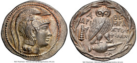 ATTICA. Athens. Ca. 2nd-1st centuries BC. AR tetradrachm (34mm, 16.90 gm, 11h). NGC Choice AU 5/5 - 4/5. New Style coinage, ca. 136/5 BC, Hera-, Arist...