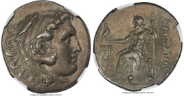 LESBOS. Mytilene. Ca. 188-170 BC. AR tetradrachm (30mm, 16.88 gm, 11h). NGC XF 5/5 - 4/5, Fine Style. Late posthumous issue in the name and types of A...