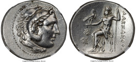 IONIA. Ephesus. Ca. 200-190 BC. AR tetradrachm (31mm, 16.87 gm, 12h). NGC Choice XF 5/5 - 3/5, Fine Style. Late posthumous issue in the name and types...