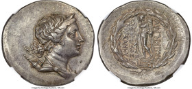 IONIA. Magnesia ad Maeandrum. Ca. mid-2nd century BC. AR tetradrachm (32mm, 16.82 gm, 12h). NGC Choice XF 4/5 - 4/5, Fine Style. Euphemus, son of Paus...