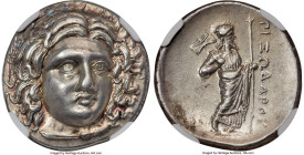 CARIAN SATRAPS. Pixodarus (ca. 341-336/5 BC). AR didrachm (20mm, 7.03 gm, 12h). NGC Choice XF S 5/5 - 4/5. Laureate bust of Apollo facing, turned slig...