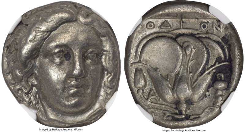 CARIAN ISLANDS. Rhodes. Ca. 385-340 BC. AR tetradrachm (23mm, 14.87 gm, 1h). NGC...