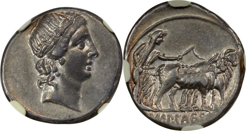 Octavian, as Imperator and Triumvir (43-30 BC). AR denarius (18mm, 3.76 gm, 4h)....