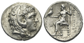 KINGS OF MACEDON. Philip III Arrhidaios, 323-317 BC. Tetradrachm (Silver, 25.17 mm, 17.10 g) struck under Archon, Dokimos or Seleukos I. Babylon, circ...