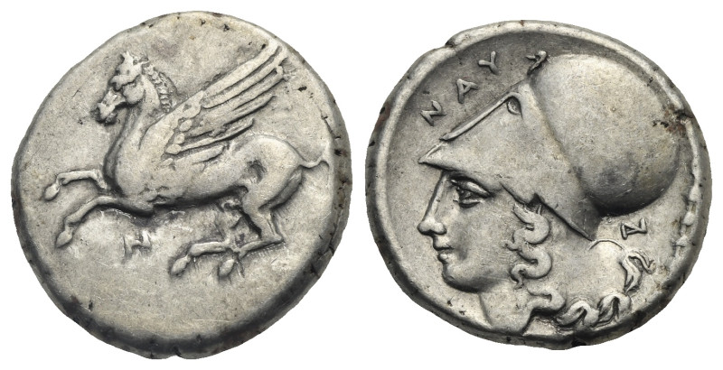 AKARNANIA. Anaktorion. Circa 350-300 BC. Stater (Silver, 20.57 mm, 8.42 g). Pega...