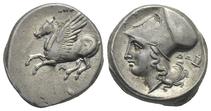 AKARNANIA. Anaktorion. Circa 320-280 BC. Stater (Silver, 20.47 mm, 8.42 g). ΑΝ (...