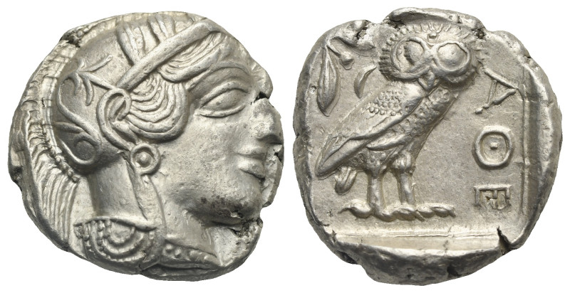 ATTICA. Athens. Circa 454-404 BC. Tetradrachm (Silver, 23.10 mm, 17.19 g). Head ...