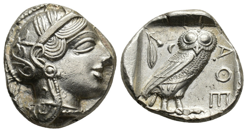 ATTICA. Athens. Circa 454-404 BC. Tetradrachm (Silver, 24.55 mm, 17.18 g). Head ...