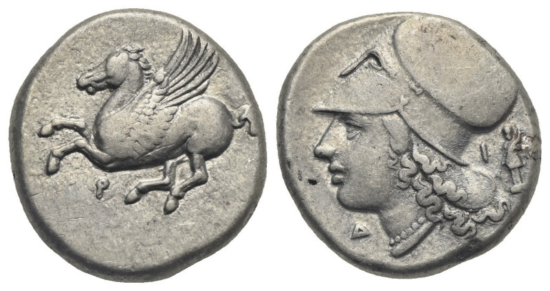 CORINTHIA. Corinth. Circa 345-307 BC. Stater (Silver, 19.93 mm, 8.59 g). Pegasos...