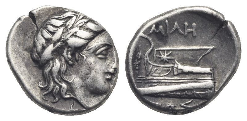 BITHYNIA. Kios. Circa 350-300 BC. Hemidrachm (Silver, 13.60 mm, 2.41 g) struck u...