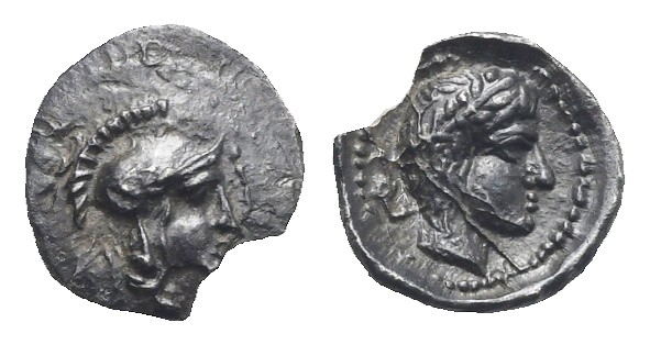 CILICIA. Holmoi. Circa 380-375 BC. Hemiobol (Silver, 7.74 mm, 0.29 g). Helmeted ...