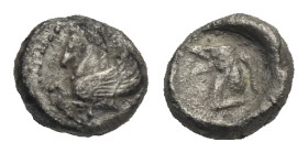 CILICIA. Kelenderis. Circa 440-430 BC. Hemiobol (Silver, 5.88 mm, 0.34 g). Forepart of Pegasos left. Rev. Forepart of goat right. Casabonne Type 1. cf...