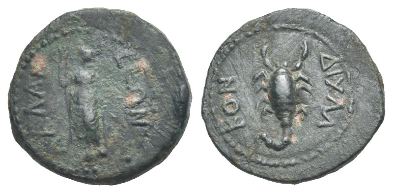 CILICIA. Lalassis. Circa 1st century BC. Dichalkon (Bronze, 15.48 mm, 2.63 g). Λ...