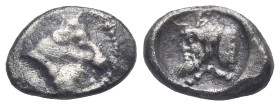 CILICIA. Mallos. Circa 440-390 BC. Obol (Silver, 10.84 mm, 0.79 g). Head of bull right. Rev. Forepart of man-headed bull left within oval incuse. Not ...