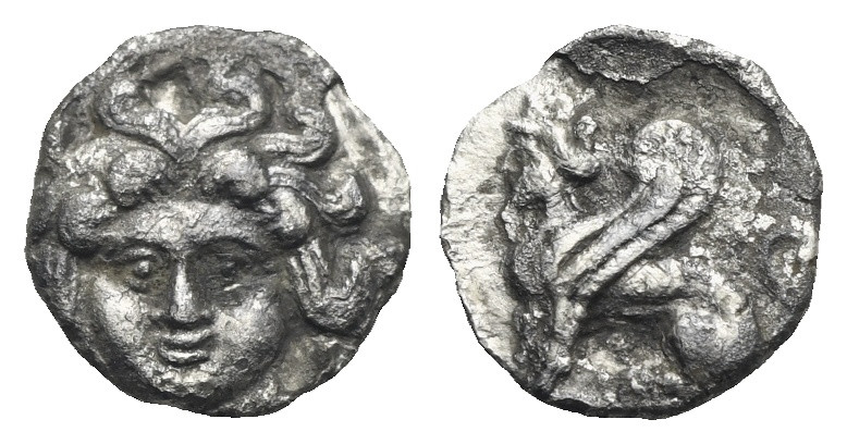 CILICIA, Uncertain mint, circa 4th Century BC. Obol (Silver, 10.32 mm, 0.60g). F...