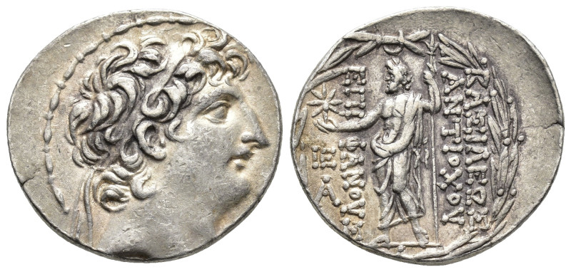 SELEUKID KINGS. Antiochos VIII Epiphanes (Grypos), 121/0-97/6 BC. Tetradrachm (S...