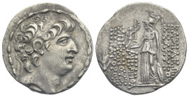 SELEUKID KINGS. Seleukos VI Epiphanes Nikator, circa 96-94 BC. Tetradrachm (Silver, 28.73 mm, 15.33 g). Reduced standard. Seleukeia ad Kalykadnum, 96-...