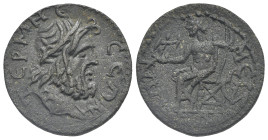 PISIDIA. Termessus Major. Pseudo-autonomous, circa 3rd century. (Bronze, 25.84 mm, 12.21 g). TЄPMHCCЄΩN[Θ] Laureate head of Zeus right. Rev. TΩN MЄISO...