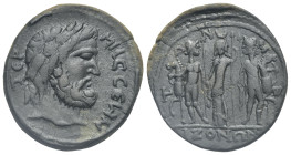 PISIDIA. Termessus Major. Pseudo-autonomous issue. Bronze (29.93 mm, 25.18 g) struck under Gallienus, circa 260-261. TEP MHCCЄωN Laureate head of Zeus...