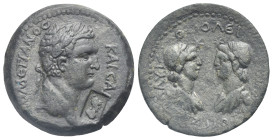 CILICIA. Flaviopolis. Domitian, 81-96. Bronze (26.83 mm, 11.80 g) dated year 17 (= 89-90). ΔΟΜЄΤΙΑΝΟC KAICAP Laureate head of Domitianus right, helmet...
