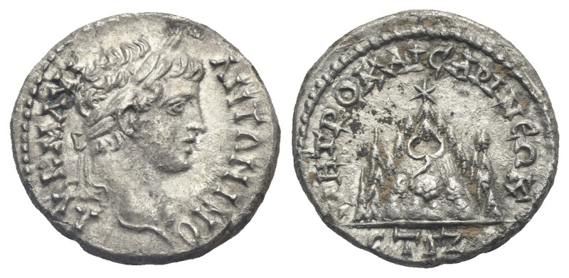 CAPPADOCIA. Caesarea-Eusebia. Caracalla, 198-217. Drachm (Silver, 16.95 mm, 3.22...