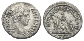 CAPPADOCIA. Caesarea-Eusebia. Caracalla, 198-217. Drachm (Silver, 16.95 mm, 3.22 g) dated year 17 of Septimius Severus (= 208-209) AY K M AYP ANTΩΝΙΝΟ...