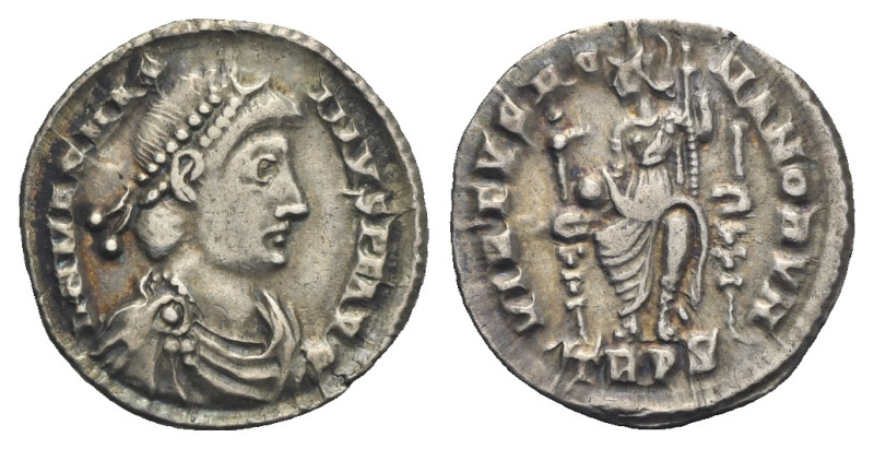 Magnus Maximus, 383-388. Siliqua (Silver, 17.64 mm, 2.00 g). Trier. D N MAG MAXI...