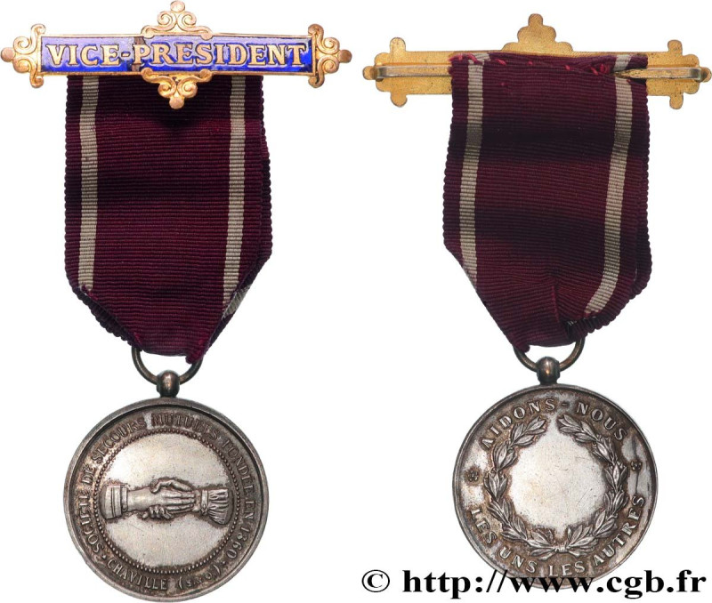 INSURANCES
Type : Médaille, Société de Secours Mutuels, Vice-président 
Date : n...