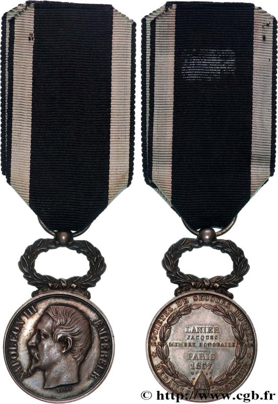 SECOND EMPIRE
Type : Médaille d’honneur, Société de Secours Mutuels 
Date : 1857...