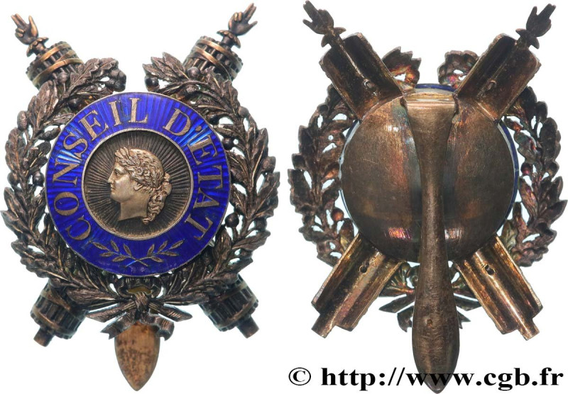 III REPUBLIC
Type : Insigne de fonction, Conseil d’État 
Date : n.d. 
Metal : si...