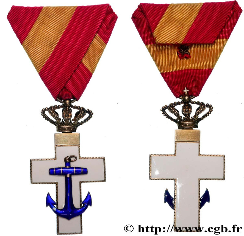 SPAIN
Type : Médaille, Ordre du Mérite naval, Croix de la division blanche 
Date...