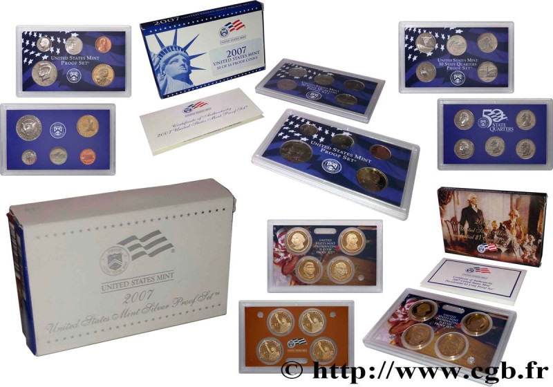 UNITED STATES OF AMERICA
Type : PROOF SET QUARTERS + PRESIDENTIAL SET - PROOF SE...