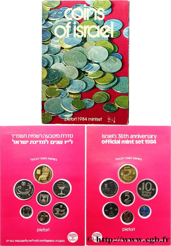 ISRAEL
Type : Série de 7 piéforts Proof 36e anniversaire d’Israël 
Date : 1984 
...